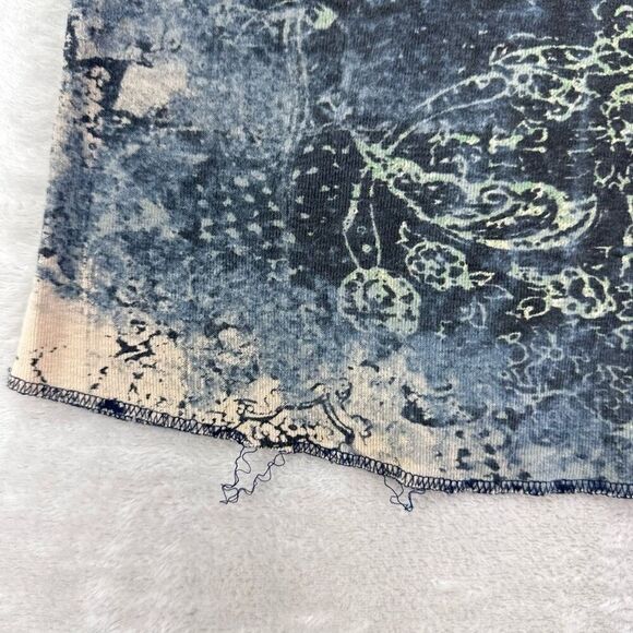 Vintage Skinny Minnie Blouse Women’s M Baby Tee Lace Up Y2K Blue Grunge Fairy - Picture 4 of 9